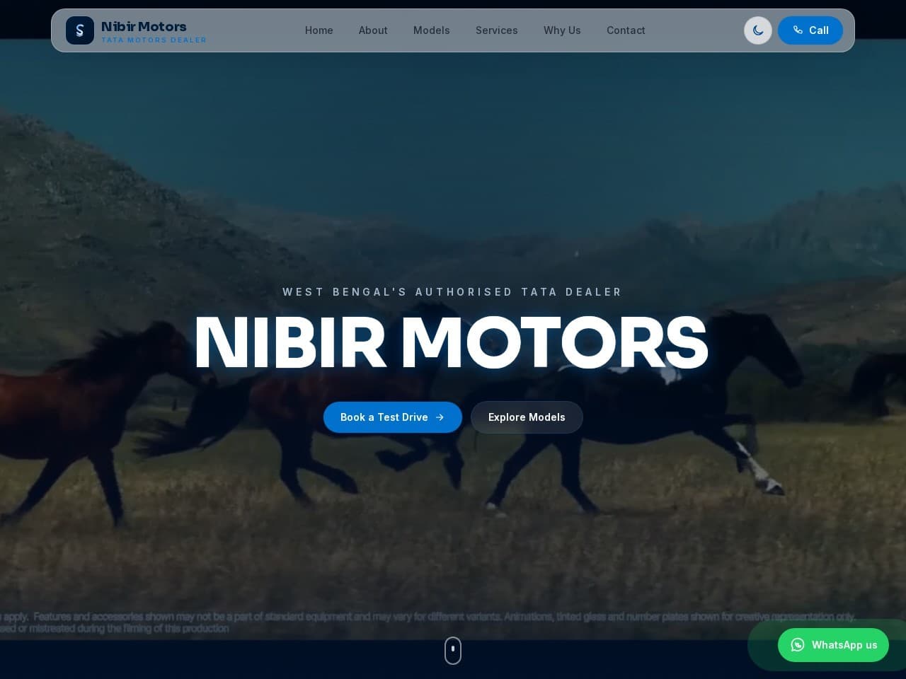 Nibir Motors website designed and built by AEGIBIT