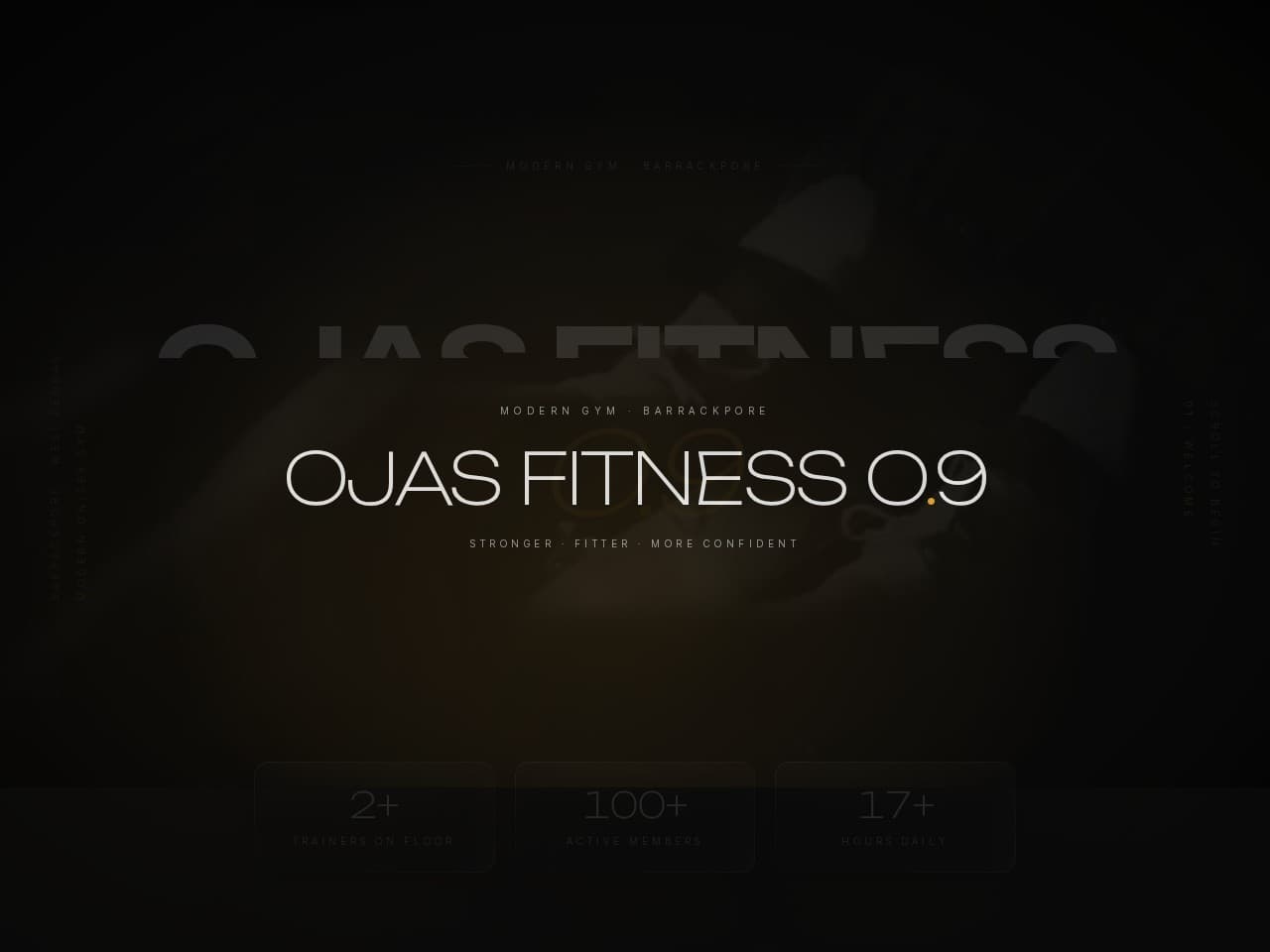 OJAS Fitness O.9 website designed and built by AEGIBIT
